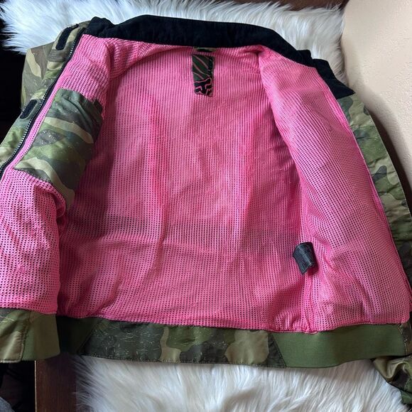 Fox Dakota Green Camo/ Pink Racing Jacket Size Small - Picture 5 of 16